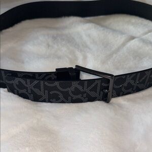 Calvin Klein Black Monogram Belt Bag